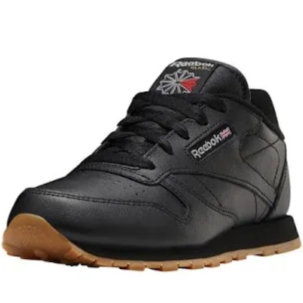 Black Reebok sneakers